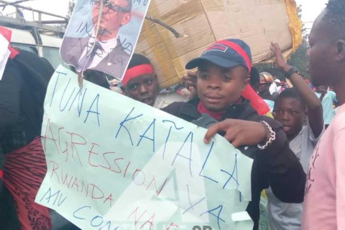 RDC : Manifestation anti-Rwanda à Goma